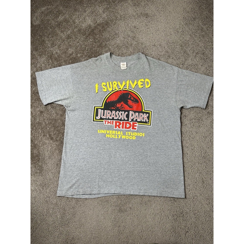 Vintage Tshitr 1996 Jurassic Park Dinosaur Universal Studios‎ Hollywood Size XXL